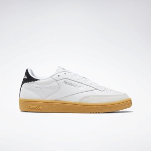 Adidasy Damskie Reebok Club C 85 Białe/Srebrne PL 58DPZHF